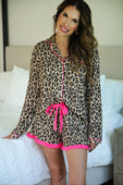 Prima Donna Leopard Ruffle Pajama Set