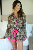 Prima Donna Leopard Ruffle Pajama Set