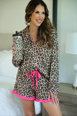 Prima Donna Leopard Ruffle Pajama Set