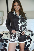 Cowhide Couture Ruffle Pajama Set