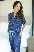 Moonlit Flora Ruffle Pajama Set