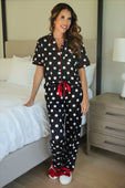 Dotty Darling Polka Dot Ruffle Pajama Set