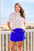 Weekend Waffle Tee- Coastal Vibes