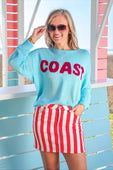 Sunrise Lightweight Sweater- Coast