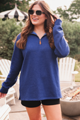 Miley Quarter Zip Pullover - Jess Lea Boutique