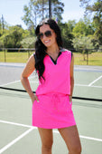 Solid Neon Pink Skort