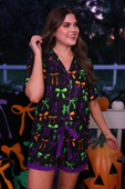 PREORDER- Bow Bewitched Ruffle Pajama Set - Jess Lea Boutique