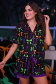 PREORDER- Bow Bewitched Ruffle Pajama Set - Jess Lea Boutique