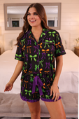 PREORDER- Bow Bewitched Ruffle Pajama Set - Jess Lea Boutique