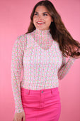 Keigan Mesh Top- Cottage Bloom Floral