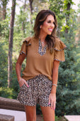 Runway Paperbag Shorts- Safari Chic