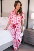 Bow Romance Ruffle Pajama Set