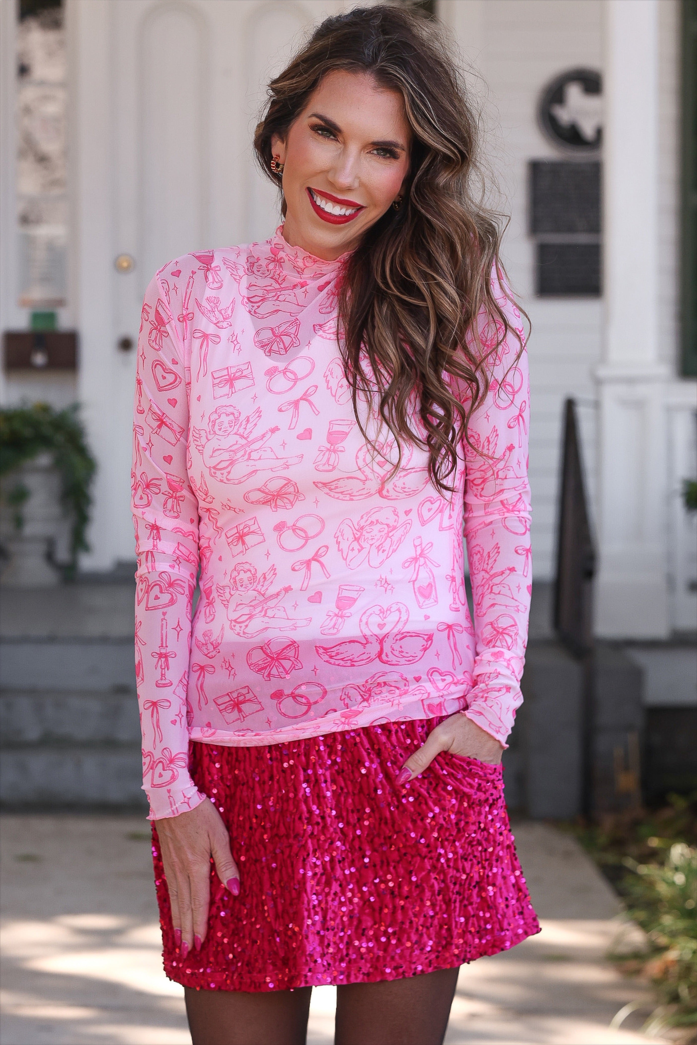 Keigan Mesh Top- Lover's Daydream