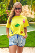 Set Sail Sequin Patch Top