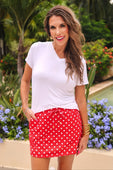 Red Polka Dot Skort