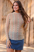 Kate Mesh Top- Western Charm