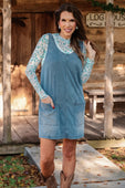 Meadow Refined Denim Jumper Dress