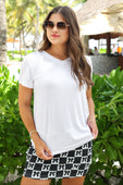 Jess Lea Basic Tee- White