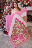 PREORDER- Whimsical Gingerbread House Blanket - Jess Lea Boutique