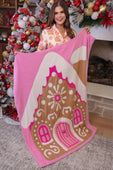 PREORDER- Whimsical Gingerbread House Blanket - Jess Lea Boutique