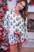 PREORDER- Under the Tree Ruffle Pajama Set - Jess Lea Boutique