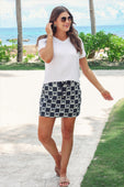 Bow Chic Checkered Skort