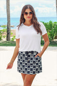 Bow Chic Checkered Skort