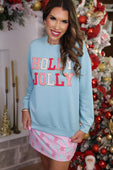 PREORDER- Holly Jolly Patch Luxe Pullover - Jess Lea Boutique