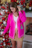 PREORDER- Tinsel Trees Relaxed Cardigan - Jess Lea Boutique