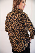 PREORDER- Nina Button Up Tunic- Leopard - Jess Lea Boutique
