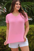 Jess Lea Basic Tee- Light Pink