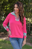 PREORDER- Juniper Plaid Pullover- Pink - Jess Lea Boutique