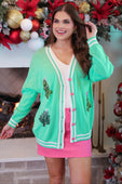 PREORDER- Spruce Trees Relaxed Cardigan - Jess Lea Boutique