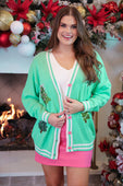 PREORDER- Spruce Trees Relaxed Cardigan - Jess Lea Boutique