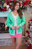 PREORDER- Spruce Trees Relaxed Cardigan - Jess Lea Boutique