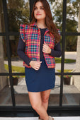 PREORDER- Patterned In Plaid Puffer Vest - Jess Lea Boutique