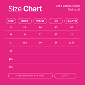 Let's Cruise Chain Swimsuit, Black - Jess Lea Boutique