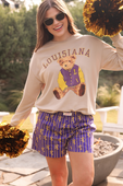 Benny The Bear Louisiana Pullover - Jess Lea Boutique