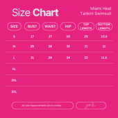 PREORDER-Miami Heat Tankini Swimsuit, Leopard - Jess Lea Boutique