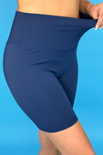 Solid Navy Biker Shorts - Jess Lea Boutique