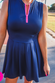 Pep Squad Tennis Dress, Navy - Jess Lea Boutique