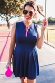 Pep Squad Tennis Dress, Navy - Jess Lea Boutique