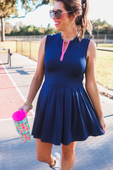 Pep Squad Tennis Dress, Navy - Jess Lea Boutique