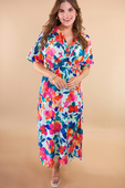 Ocean Mist Floral Dress - Jess Lea Boutique