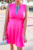 Pep Squad Tennis Dress, Pink - Jess Lea Boutique