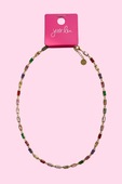Rainbow Baguette Necklace