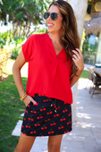 Whitney Woven Blouse - Jess Lea Boutique