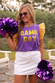It's Game Day Sequin Patch Top - Jess Lea Boutique