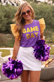 It's Game Day Sequin Patch Top - Jess Lea Boutique