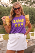 It's Game Day Sequin Patch Top - Jess Lea Boutique